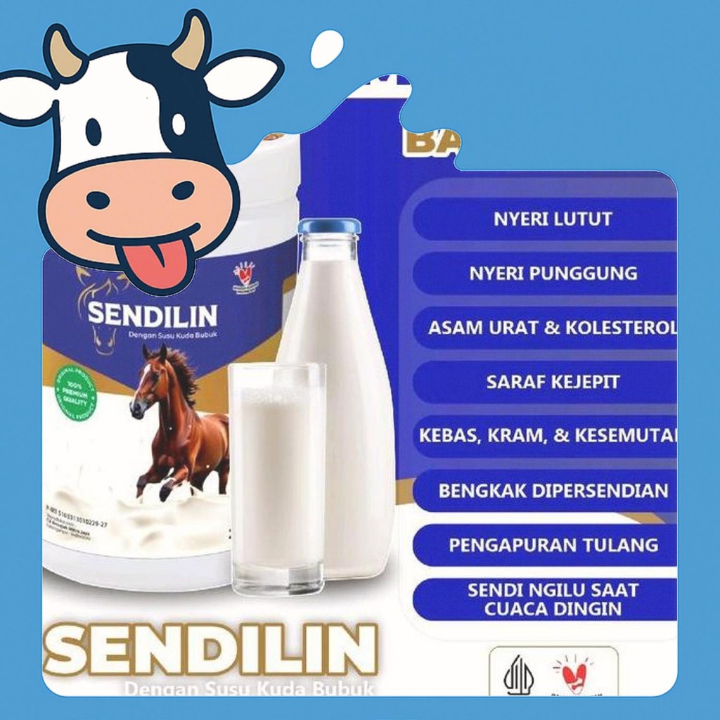 

Kualitas Terbaik Sendilin-Susu Bubuk Kuda Plus Herbal Rasa Original 200Gr Cocok Untuk Menghilangkan Nyeri Sendi