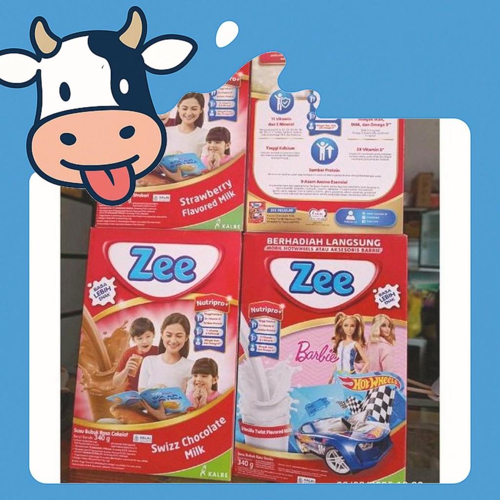 

Diskon Susu Bubuk Zee Krunchzee Nutripro+ Rasa Vanila Twist/Swizz Cokelat/Stawberry Ukuran 337Gr/340Gr Strawberry Coklat Powder