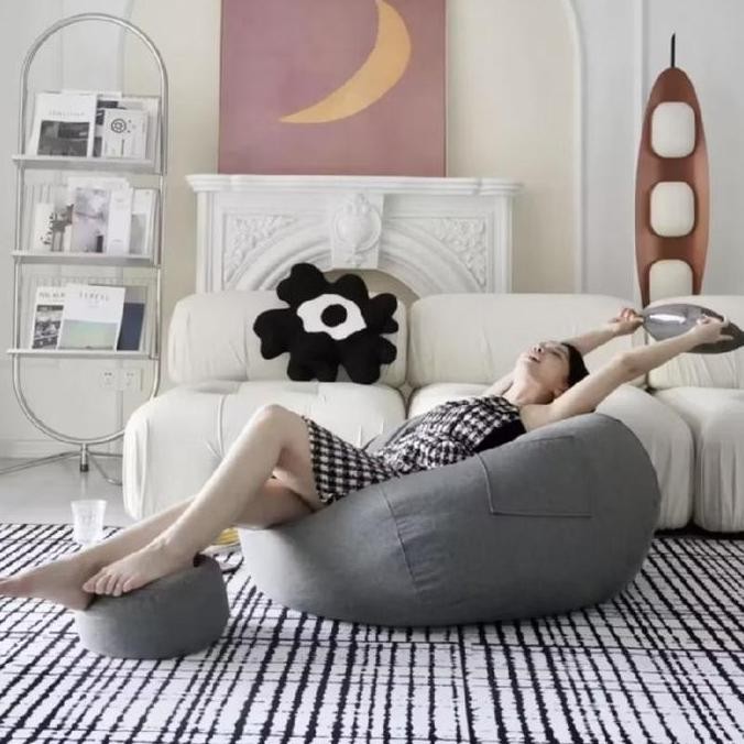 ready bean bag jumbo dewasa segitiga bantal santai