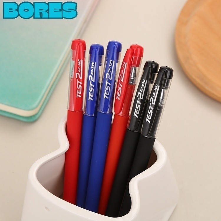 

BORES Pulpen Warna Warni Ujung Lancip Bolpoint Tinta Gel Cair ATK Murah Pena Gel 0.5MM Model TST 2 Alat Tulis Sekolah Kantor