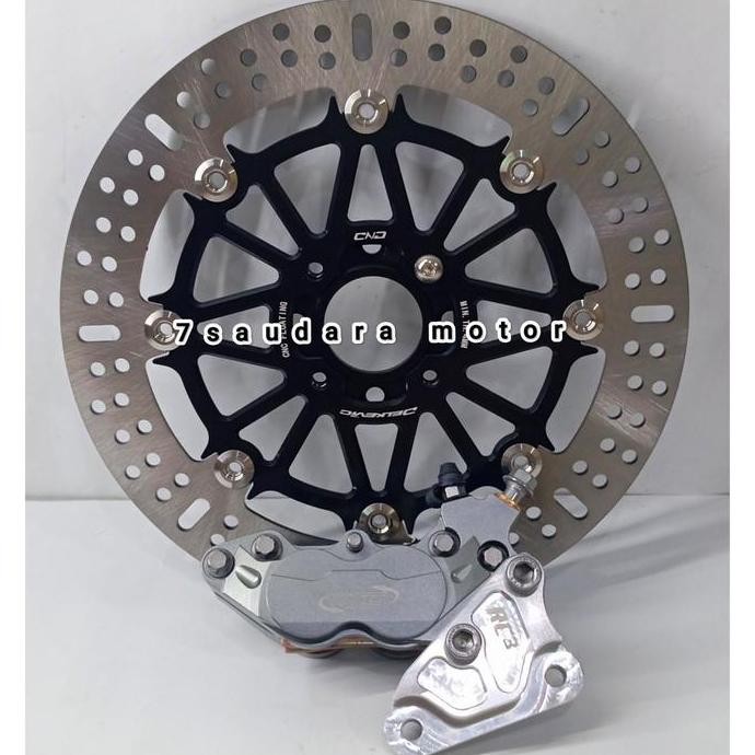 cakram ktc racing full cnc floating 300mm + kaliper ktc 4p rx king murah