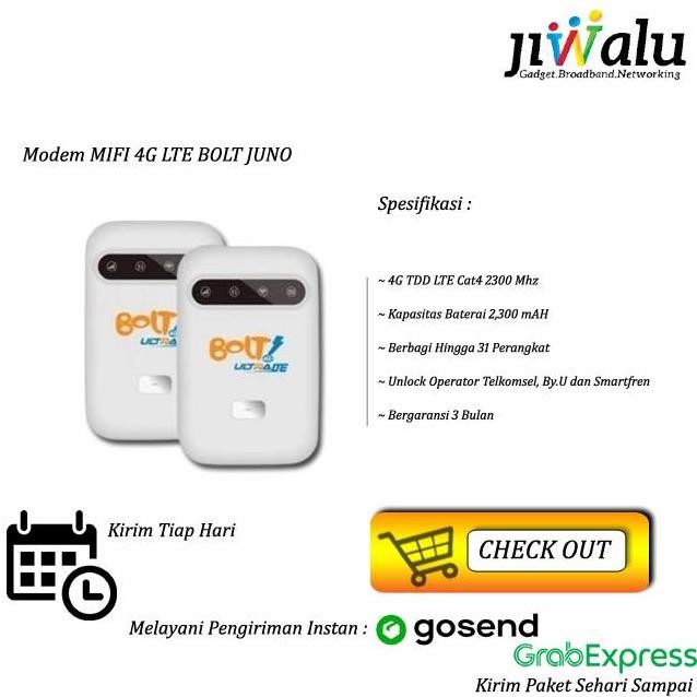 ready  Modem Wifi MIFI Telkomsel & Smartfren 4G LTE Bolt Juno Movimax MV005