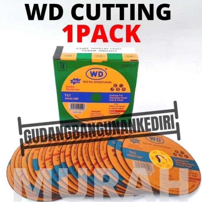 (Expert) [1 PACK] WD gerinda potong 1 box pack / batu gerinda potong WD / batu potong WD / WD 4 / WD