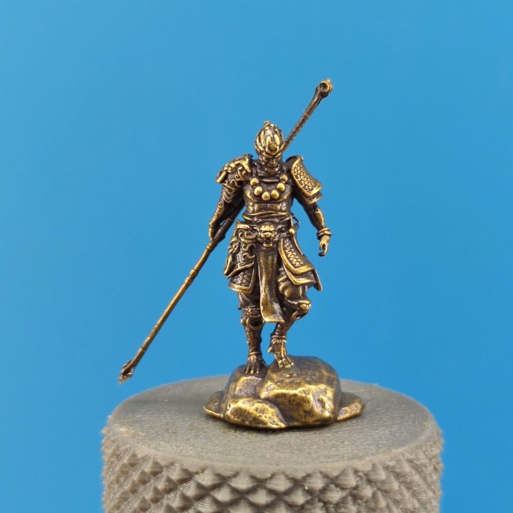 Patung Model Anime Kuningan/Permainan Mitologi Hitam Patung Goku Sun Wukong