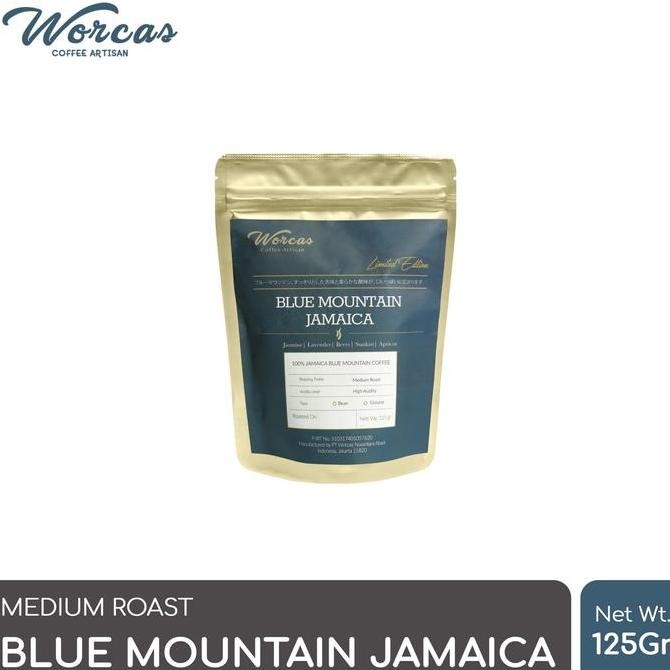 

[[ VELCRO / WORCAS ARABICA COFFEE BLUE MOUNTAIN JAMAICA 125GR MEDIUM ROASTED BEST SELLER