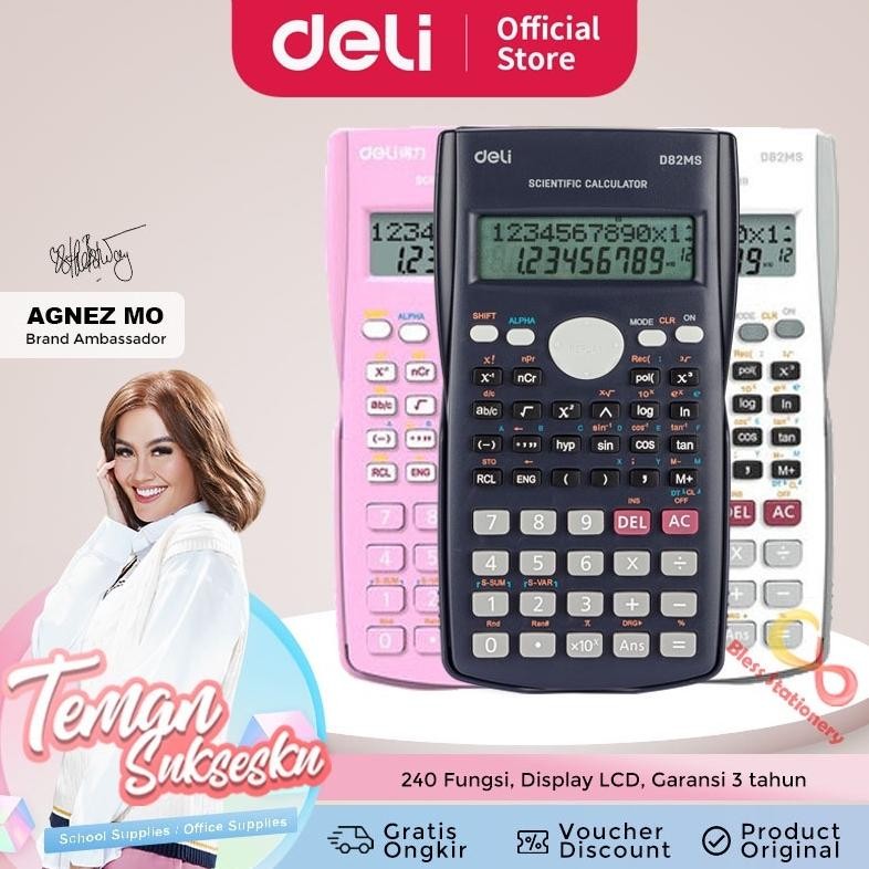 

Promo Deli Kalkulator Ilmiah Scientific Calculator Sekolah Kuliah Kimia Fisika Matematika - 82Ms