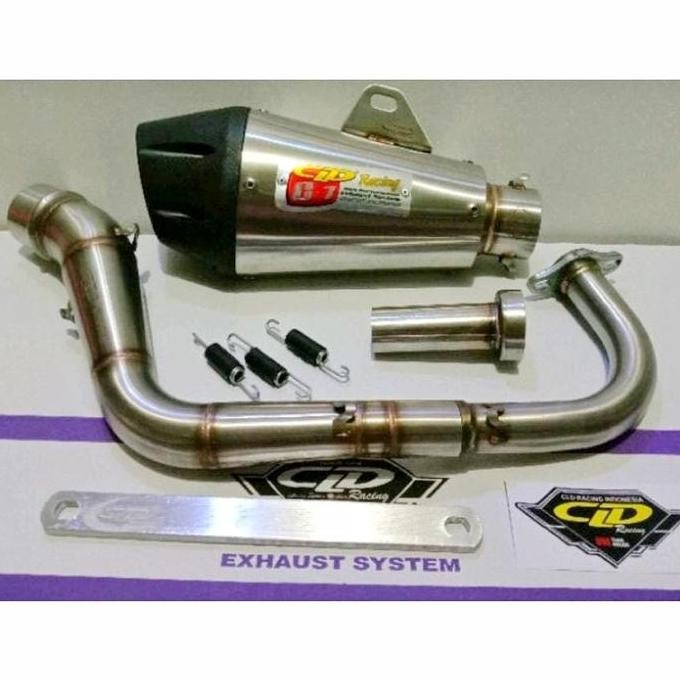 Murah Knalpot Cld Racing Type C7 Inlet 50 Beat/Scoopy/Genio/Mio /Mio J/Fino