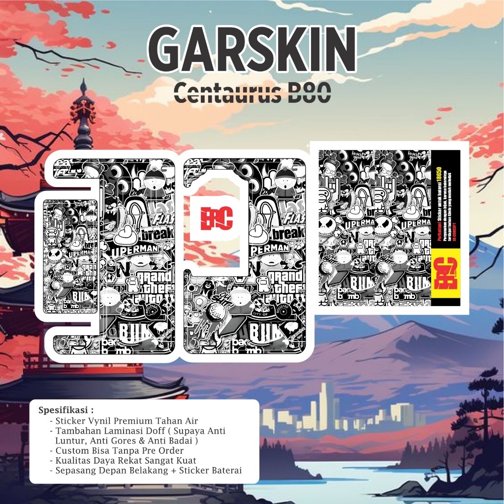 

E2r Creative Jual Sicentaurus B80 14 Garskin Stiker Custom Fullbody Bisa COD