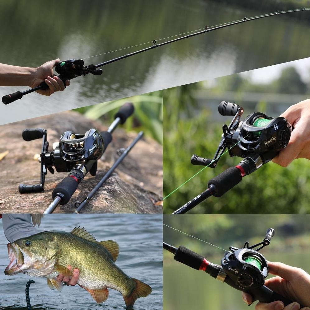 fb-43 ty-65 Sougayilang Joran Pancing Set 1.8m 2.1m Joran 18+1BB 7.2:1 Reel BC  Joran Set Lengkap Sa