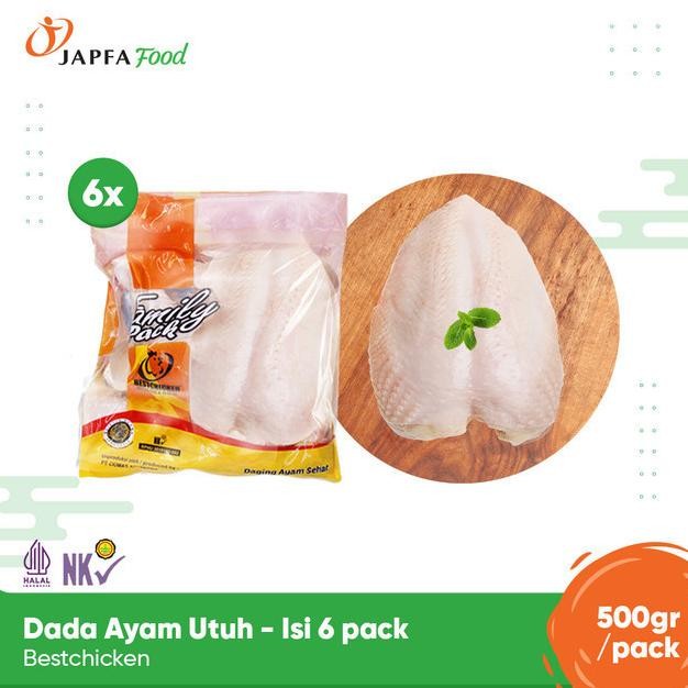 

Paket Hemat Dada Ayam Utuh 500 Gr - 6 Pack (Total 3 Kg) Original