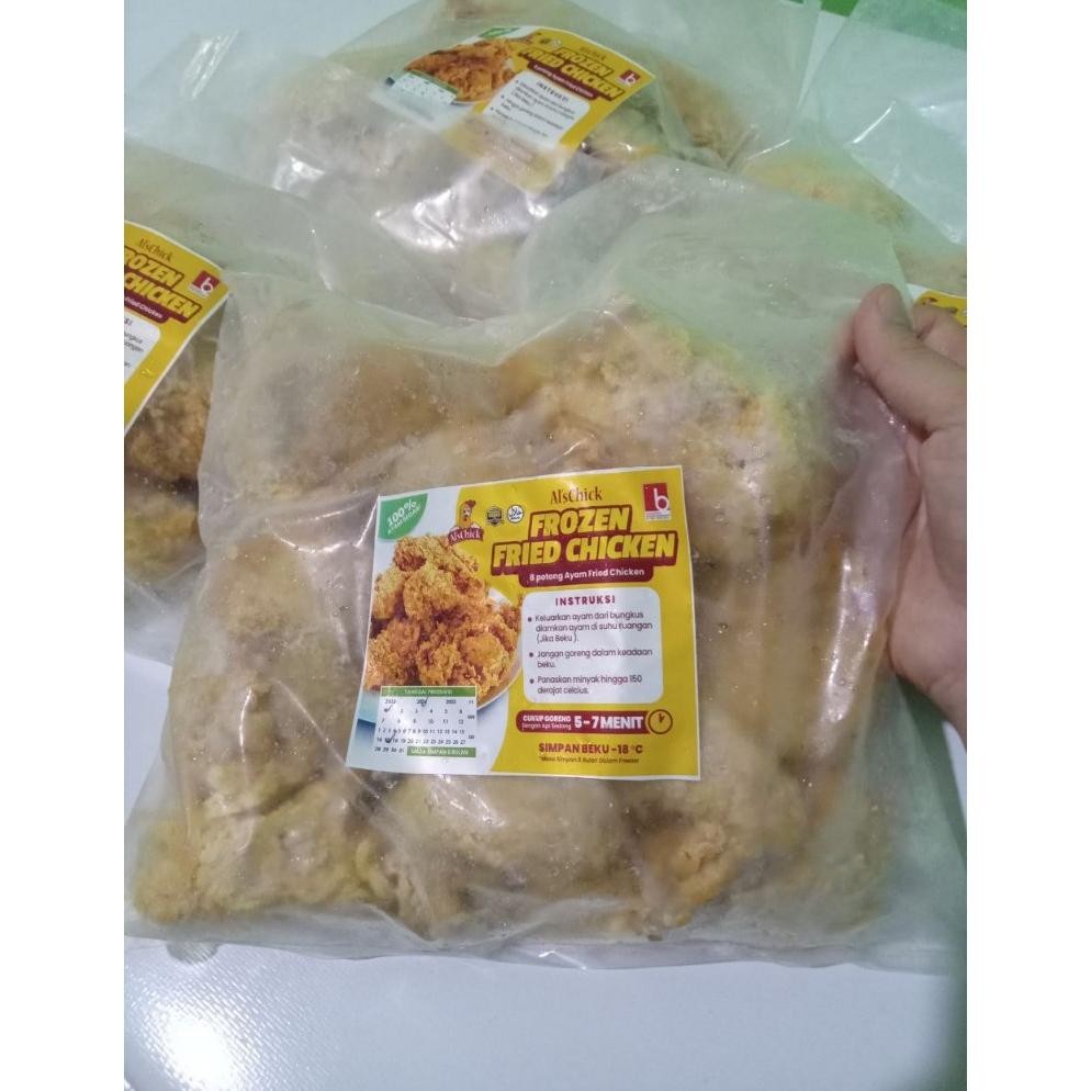 

Al'S Chick Ayam Goreng Tepung Frozen - Isi 8 Potong - Crispy Chicken Original