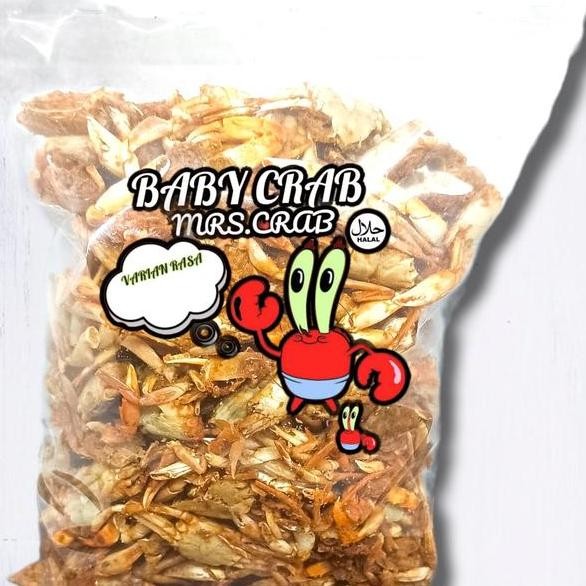 

Baby Crab Crispy Rajungan Gr Asin Bbq Cemilan Laut Balado Jajanan Pedas Rumput Food Keju Sna Seaweed Bayi N Fish Keripik