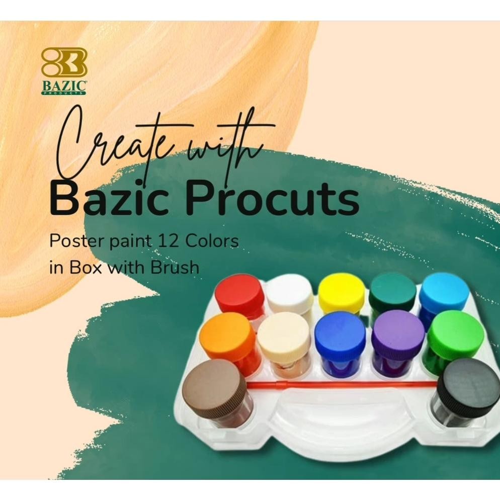 

cat poster isi 12 20 ml warna bazic kemasan plastik Terlaris