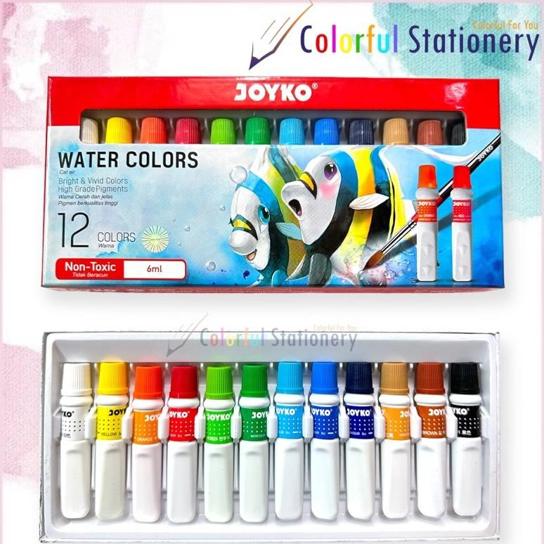 

Water Color / Cat Air Joyko WAC-6ML-12 Warna (Set) Terlaris