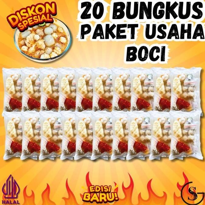 

PAKET 20 BUNGKUS BASO ACI GUDANGSNACK TGR PAKET USAHA KEMASAN BARU Lebih tahan lama Ayam Instan Food Kaldu Pedas Seblak Jamur Kuah SHA