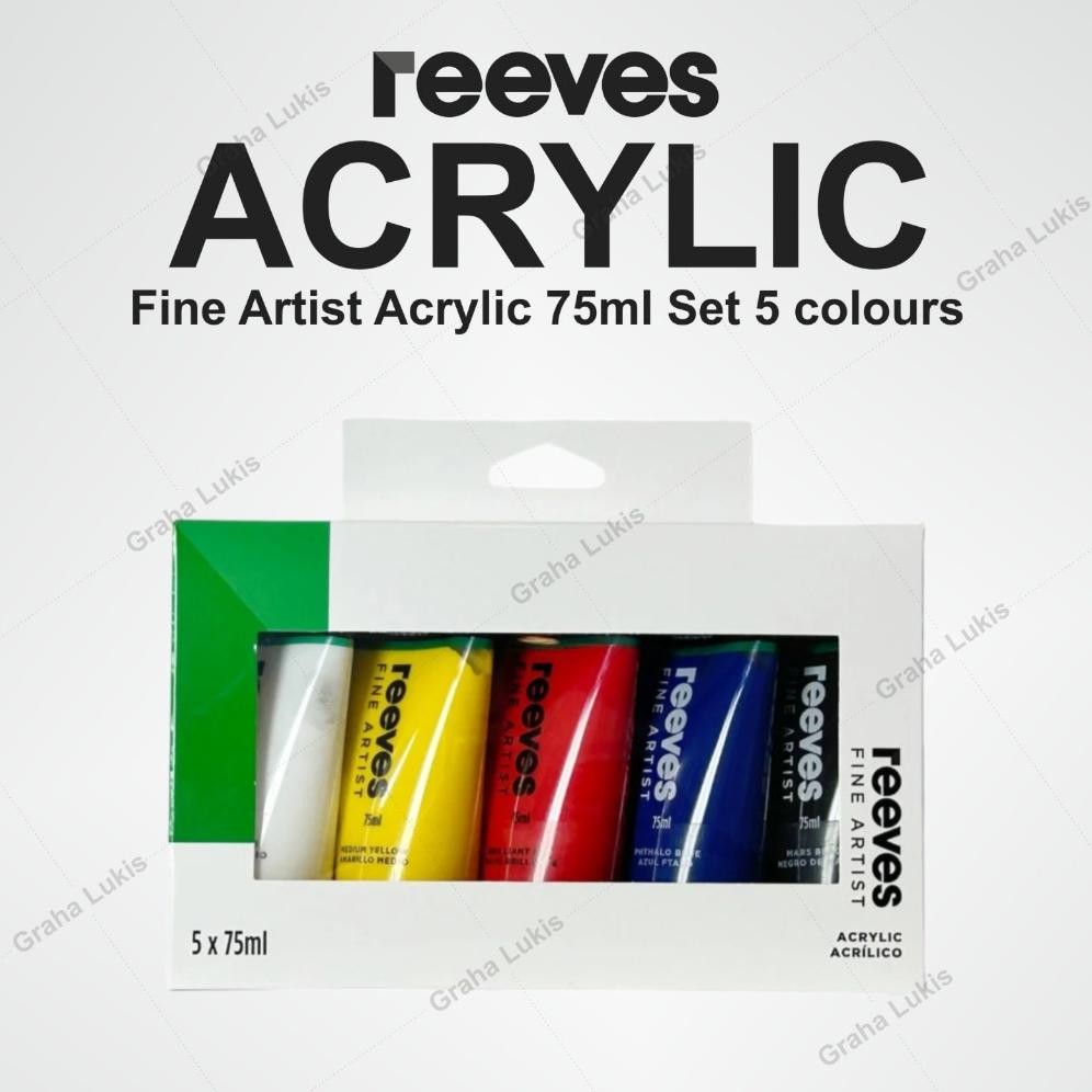 

Reeves Acrylic Colour Fine Artist Set 5 x 75ml Terlaris