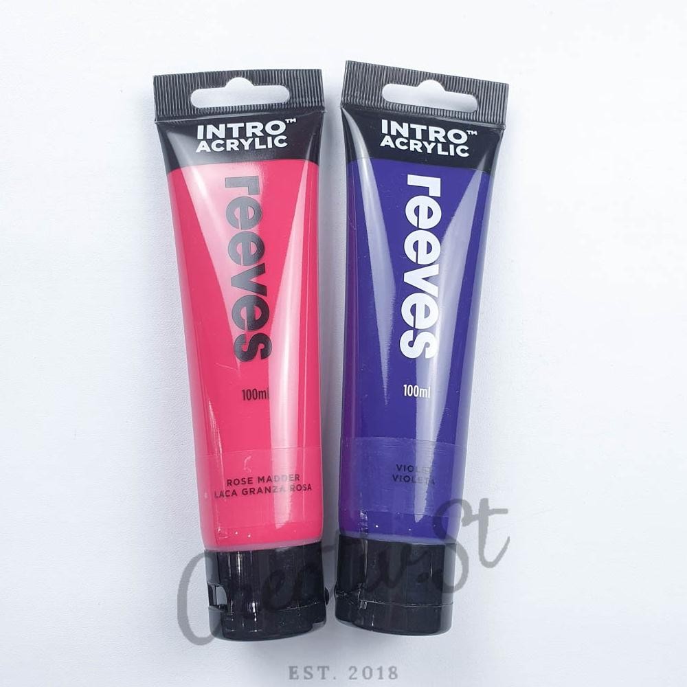 

REEVES Intro Cat Acrylic 120 Ml Paint Acrylic Colour Part 1 Cat Akrilik Satuan Terlaris