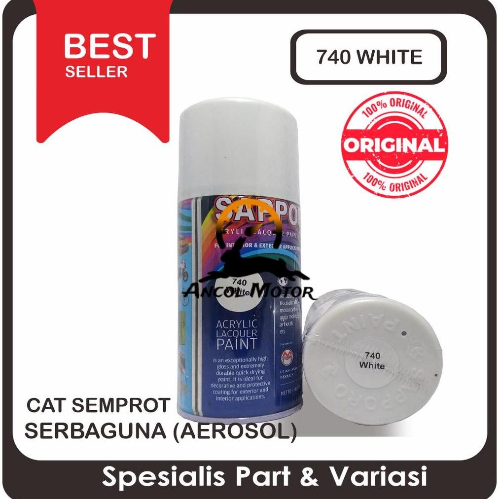 

Sapporo 740 White Cat Semprot Saporo Paint Putih Standar Terlaris