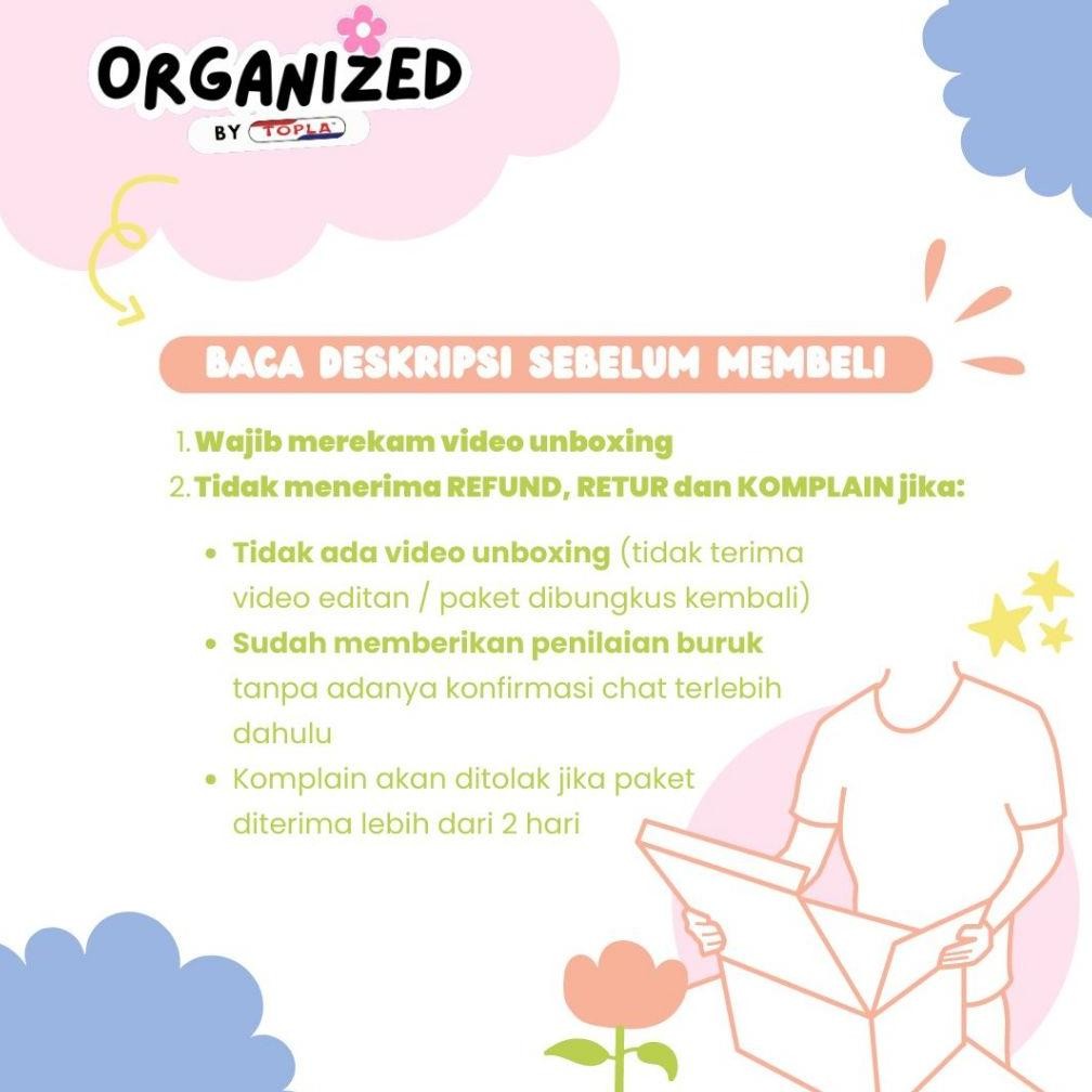 

Topla Map Dokumen Keeper Kulit Folder File Organizer Kertas Berkas Resleting Ukuran Folio Anti Air