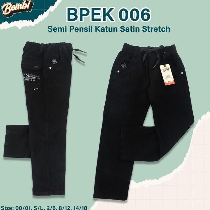 Promo Celana Panjang Anak Bombi Original Hitam || Bpek