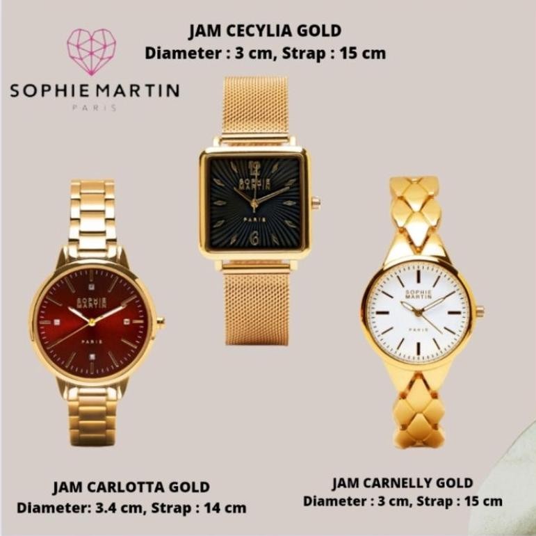JAM CARLOTTA GOLD,JAM CARNELLY GOLD,JAM CECYLIA GOLD,JAM DEASY ROSE GOLD TALI RANTAI GOLD SOPHIE MAR