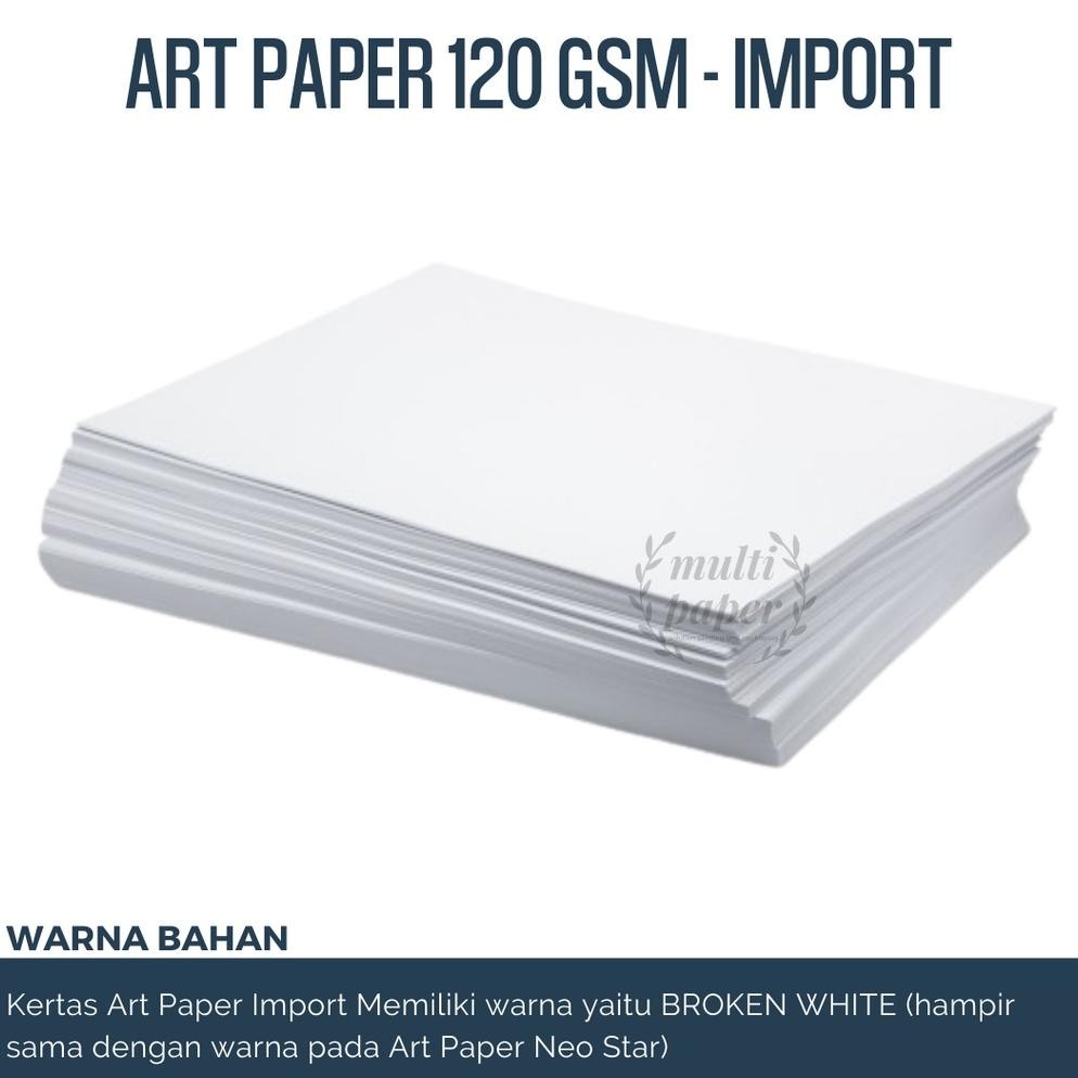 

Kertas Art Paper A3 120 gsm isi 50 lembar / Kertas Art Paper 120 gsm A3 RB07