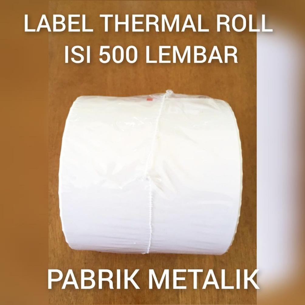 

Kertas Sticker Label Thermal 100 X 150mm Roll Isi 500 Lembar RB07