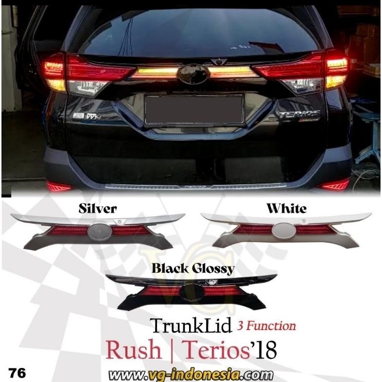 termurah trunk lid penutup bagasi all new rush terios 2018 2025 - aksesoris belakang mobil