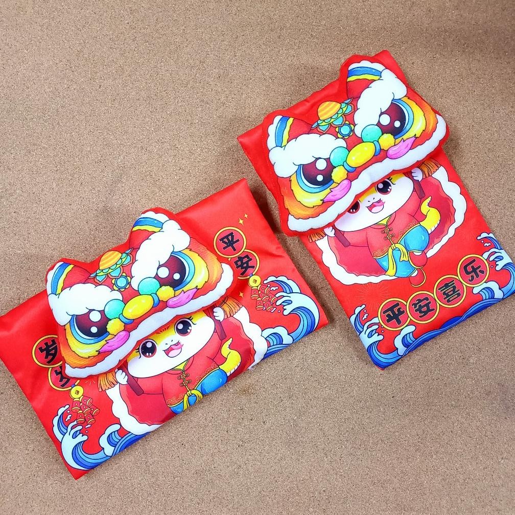 

Baru Angpao Dompet 3D / Tas Kain Tali Shio Naga Imlek Angpau Cantik