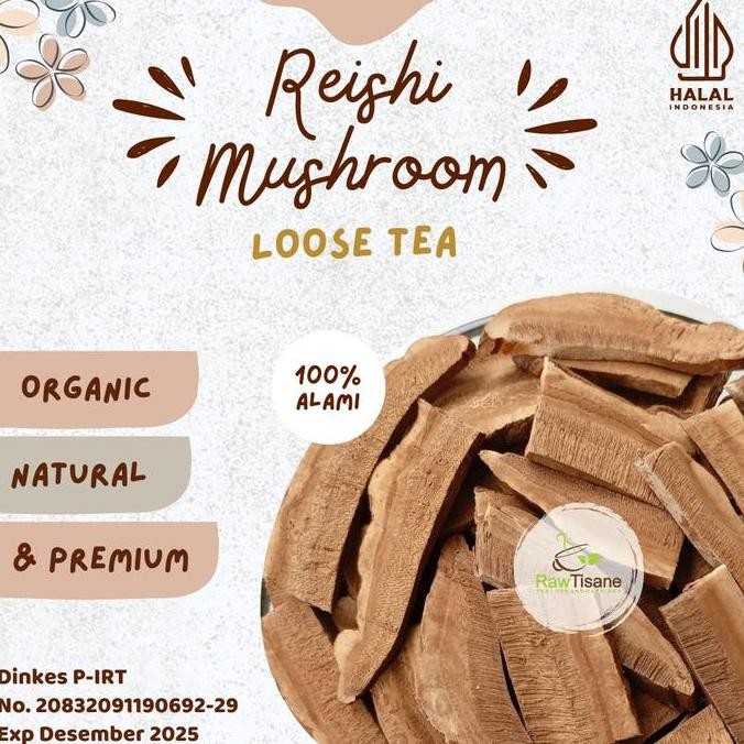 

SALE!!! Lingzhi Tea / Lingzhi Reishi Mushroom Ganoderma Lucidum Tea Isi 100 Gram