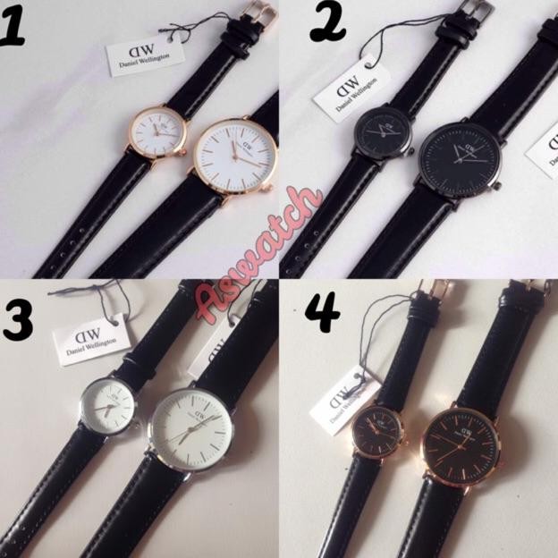 jam tangan couple || Jam tangan kulit || WD RB