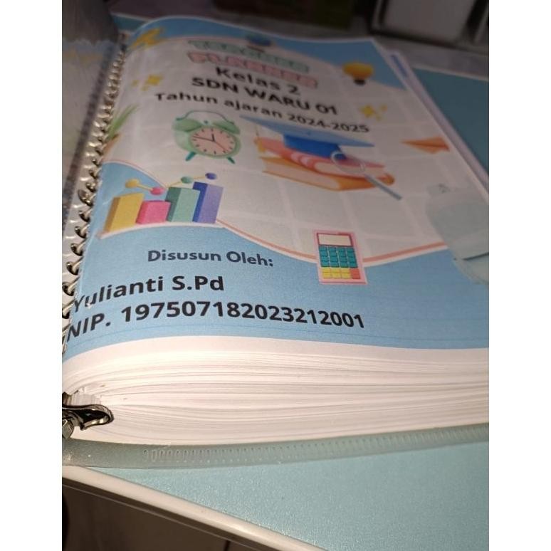 

Binder plan ajar kurmer 2024-2025 untuk kelas 2 (dua) Belajar Stationery teacher planer RB07