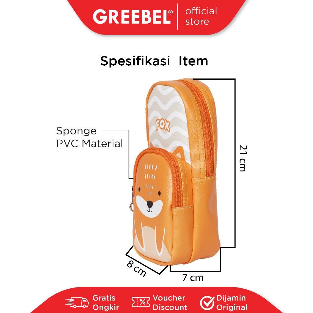 

GREEBEL Tempat Pensil Lucu Karakter / Pensil Bag Pensil Case (0124- 33)