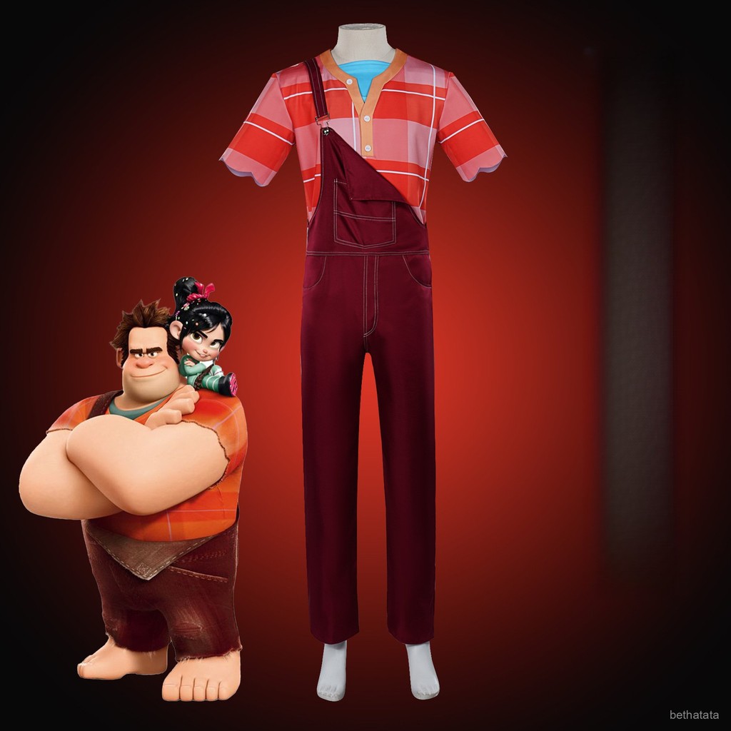 American and Japanese Anime Wreck-It Ralph Cartoon Anime cos Invincible Destruction King Full Set CO