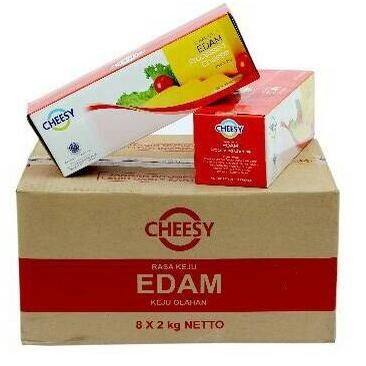

Baru Keju Cheesy Edam Box 1,9Kg Atau 2Kg Ed Jan 2026 | Keju Edam Bola Premium Parut