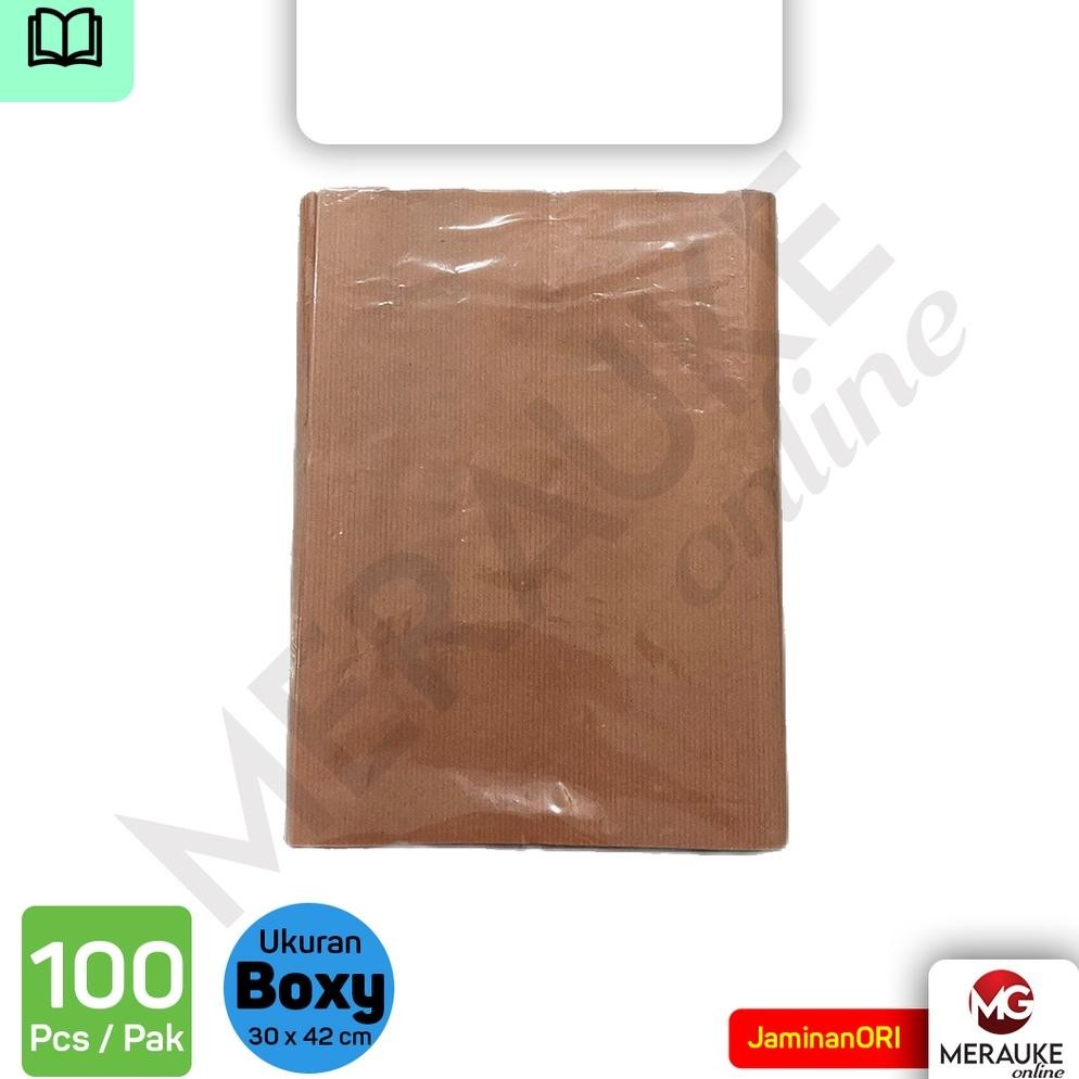 

Sampul Buku Kraft / Coklat Ukuran Boxy 100s RB07