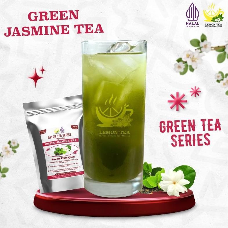 

ASLI GREEN JASMINE TEA 1KG - MINUMAN BUBUK INSTAN HALAL & BPOM