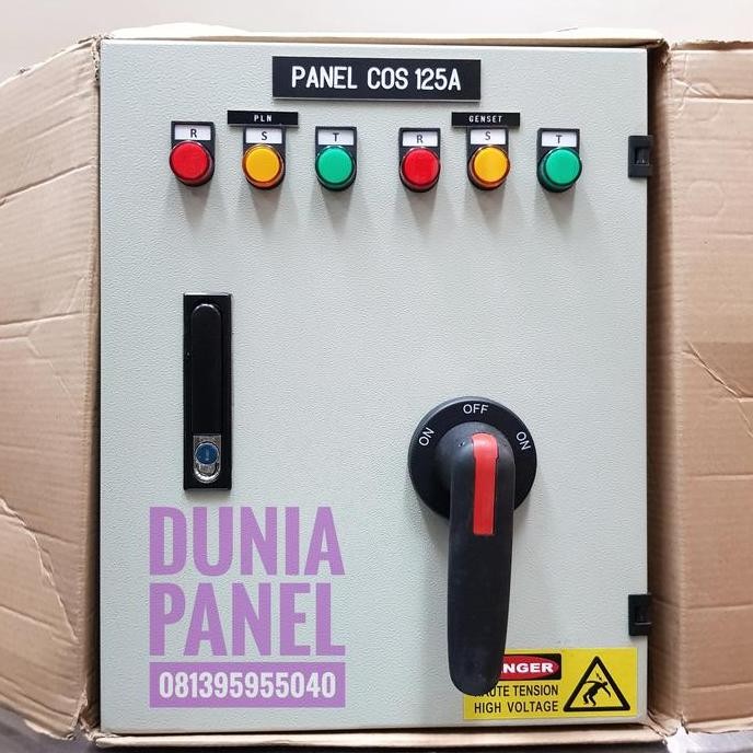

Terlaris Panel Cos 4Pole 125A 82Kva 82.000 Watt Panel Pln Genset Garansi 1 Thn
