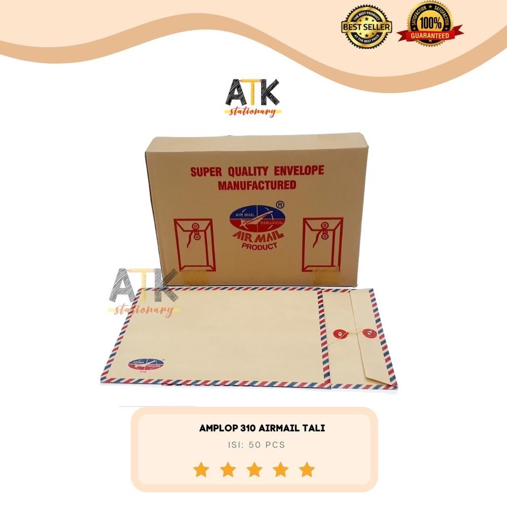 

Baru Amplop Coklat Airmail 310 Tali | Amplop Surat Tali Ukuran F4