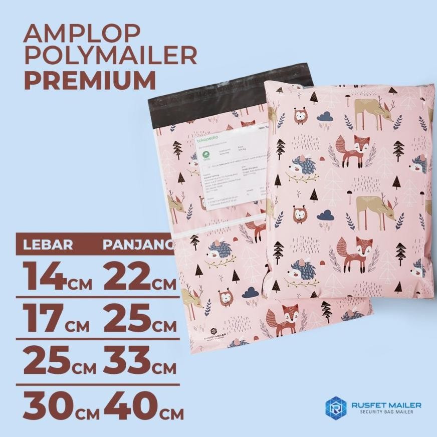 

Baru Polymailer Motif Foxy Friends - 4 Variasi Amplop Plastik Ada Kantong Alamat