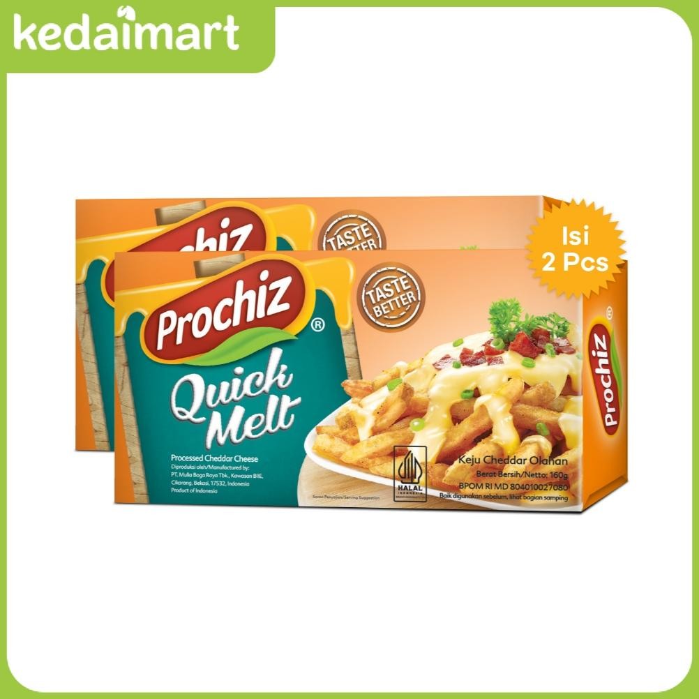 

Baru Paket Keju Prochiz Quick Melt 170g/160g isi 2 - Keju Leleh Hemat