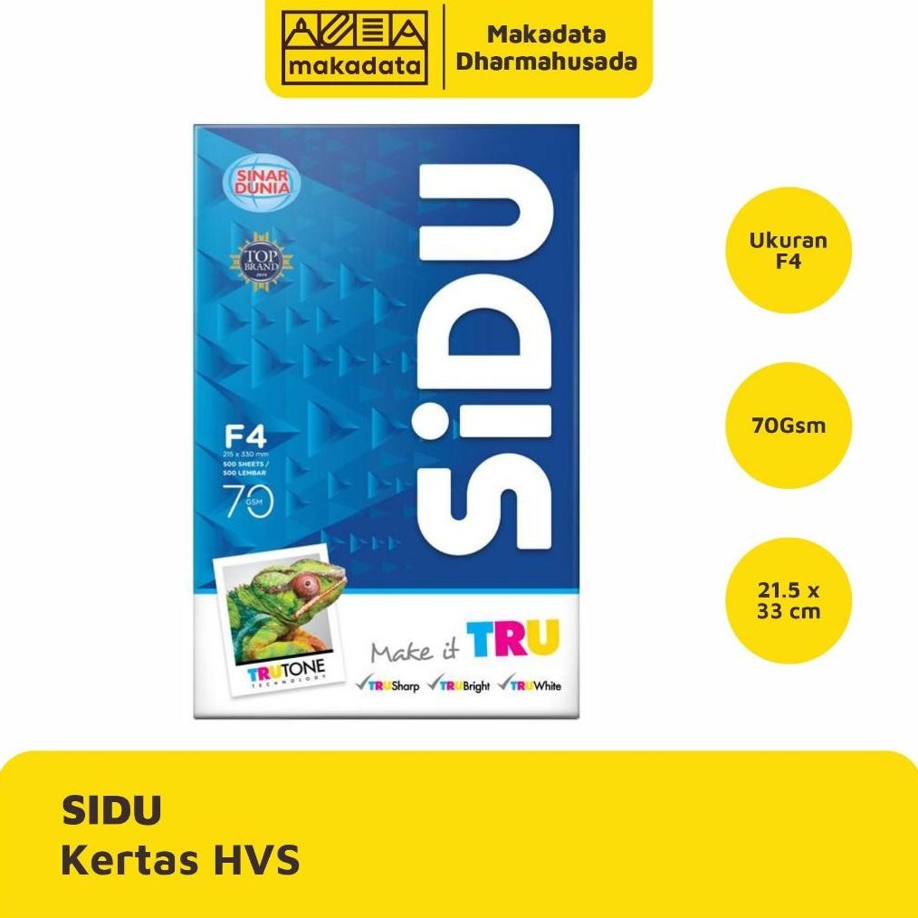 

Sale! Kertas Hvs Sidu F4 70Gsm | 1 Rim | Kertas Print Dan Fotocopy Berkualitas