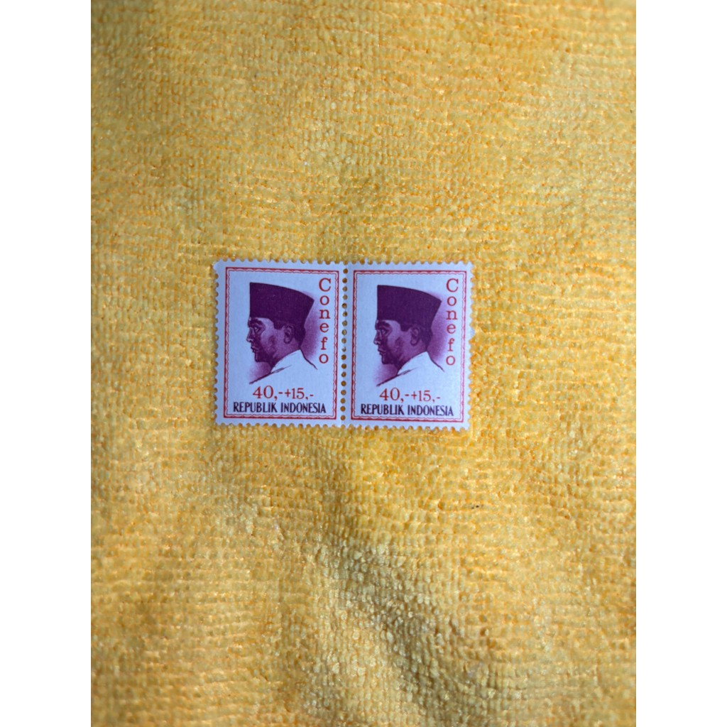

perangko indonesia 40,-+15,- confeno