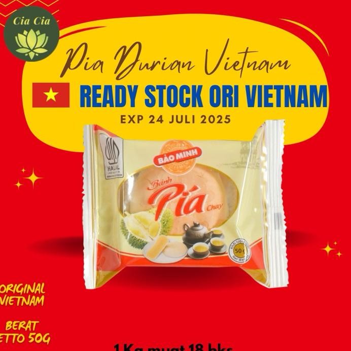 

Ready Sto Pia Durian Vietnam Bahn Pia Chay Bao Minh Bpom Ri Ex 24 Juli 25 Halal