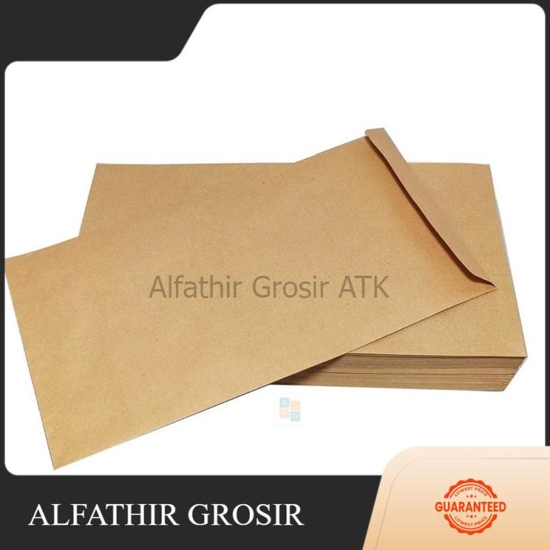 

Baru Amplop Coklat Polos Folio F4 - Isi 100 Lembar