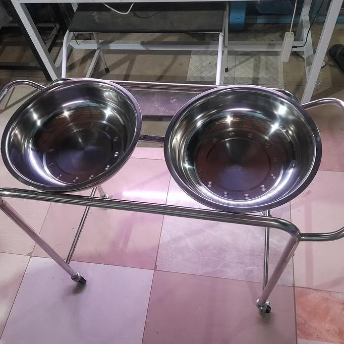 Stand Waskom Double - Double Waskom Stainless Kaki 4