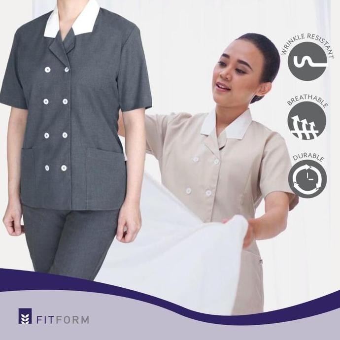 SERAGAM SUSTER FITFORM - DOUBLE BREASTED