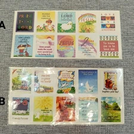 

Stiker Kata Rohani Bahasa Inggris Kecil Isi 10 Gambar stiker rohani stiker anak stiker ayat alkitab stiker ayat emas alkitab