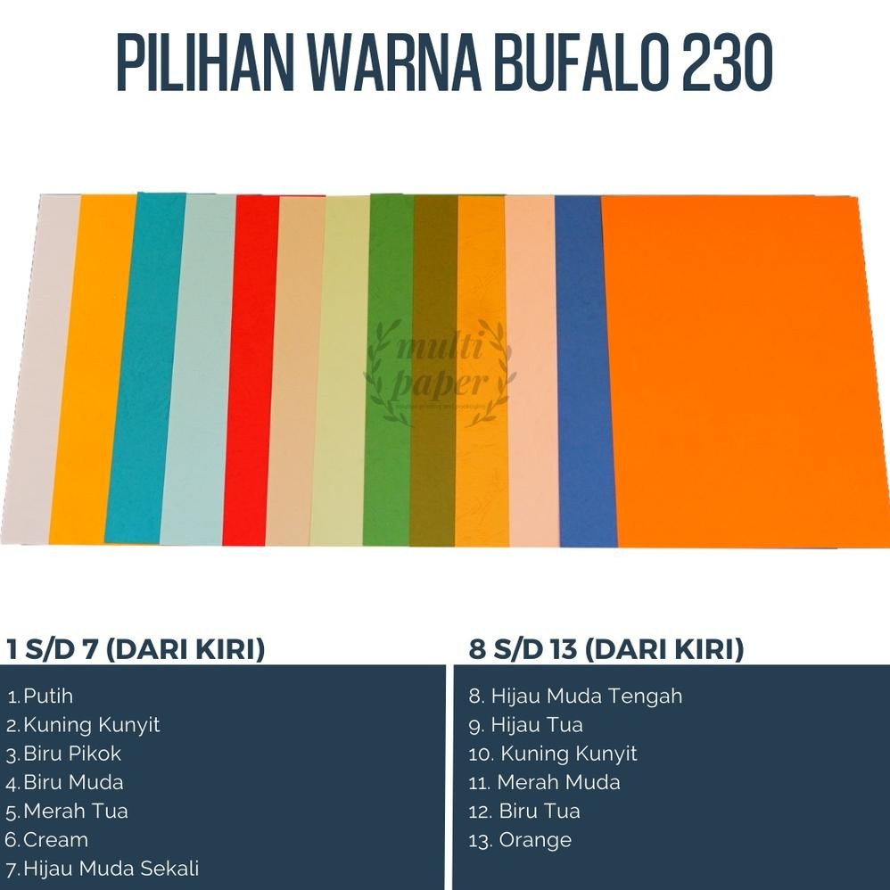 

Sale! Kertas Jilid Buffalo A4 Isi 100 Lembar - Kertas Cover Tebal Buffalo A4 Warna