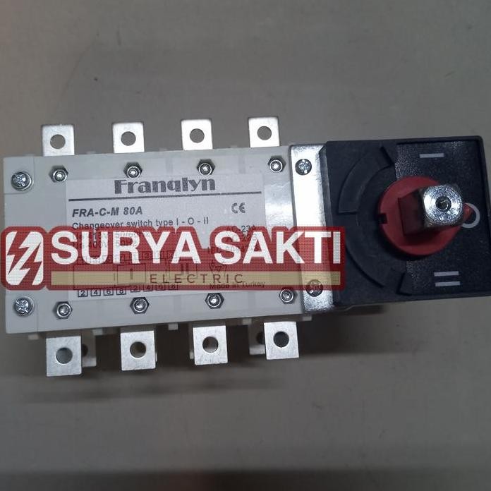 

Terlaris Cos Franqlyn 80A 4P 80 A Manual Change Over Switch Pln Genset